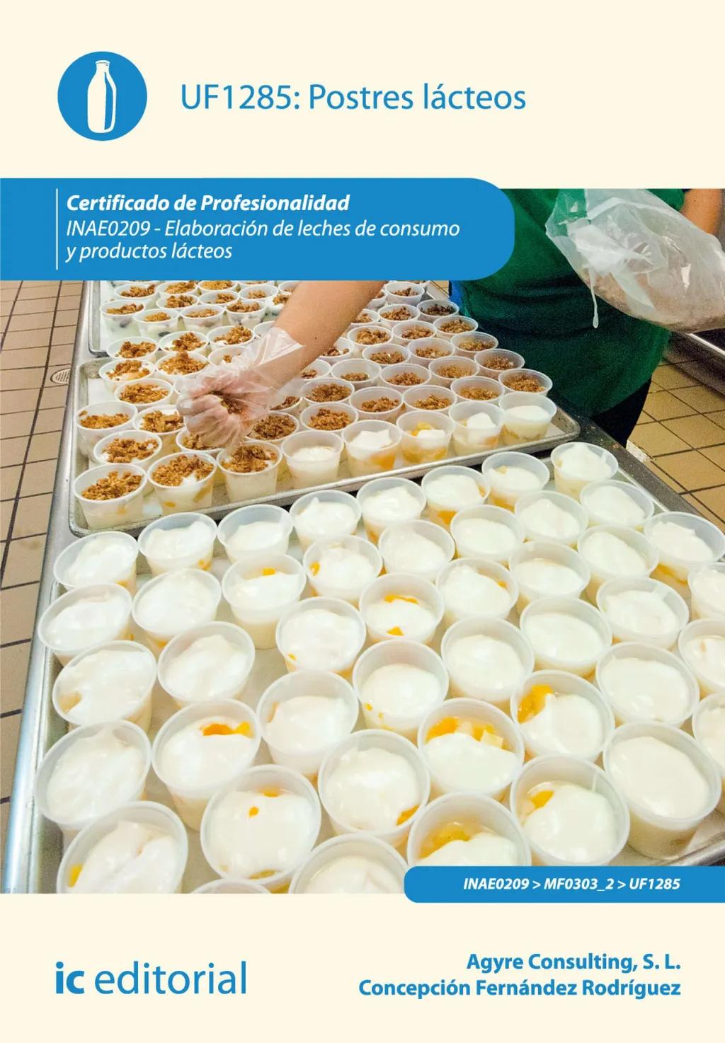 Postres lácteos. INAE0209